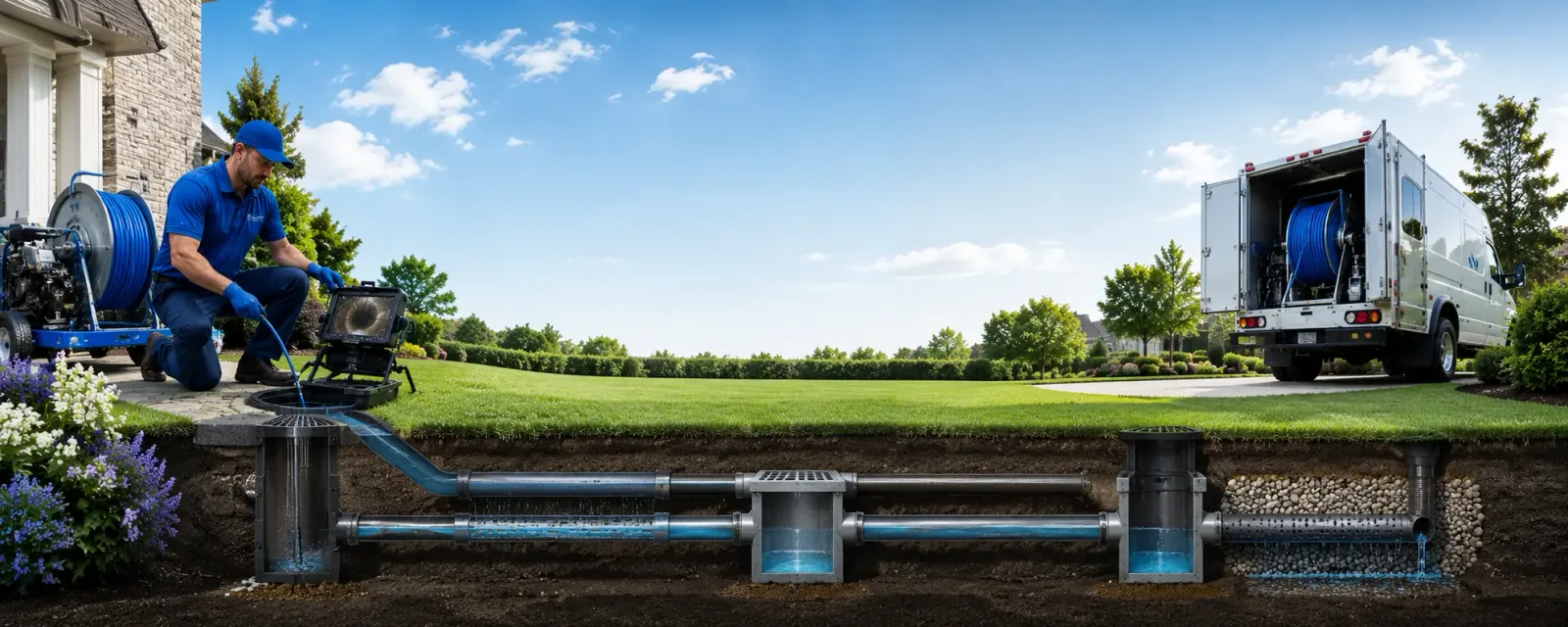 Outdoor drain cleaning information for Hartford, VT